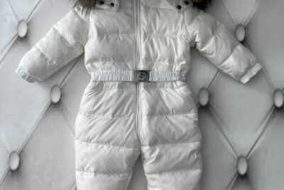 Gucci Baby Down Romper Jacket White