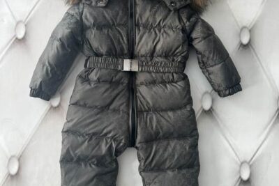 Gucci Baby Down Romper Jacket Gray