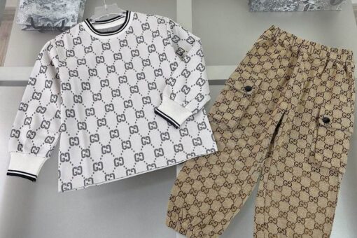Gucci Baby Tracksuit White Beige