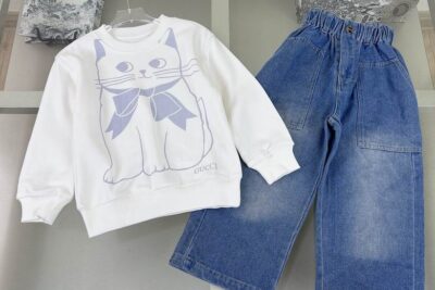 Gucci Baby Tracksuit White Blue