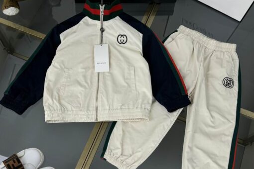 Gucci Baby Tracksuit White Black