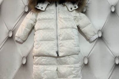 Gucci Baby Snowsuit Fur-Trimmed Hood White