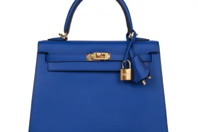Hermès Mini Kelly 20 Sellier Handbag Blue