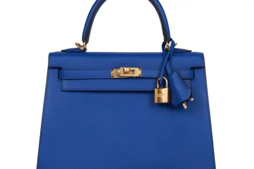 Hermès Mini Kelly 20 Sellier Handbag Blue