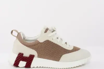Hermes Bouncing Sneakers Brown/ White
