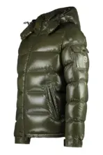 Moncler Barante Hooded Down Jacket Green - Image 2