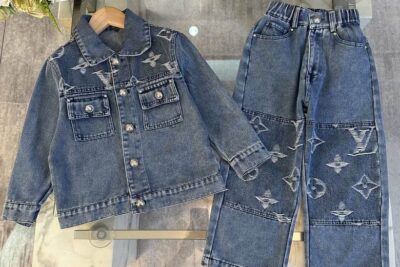 LV Kids' Denim Tracksuit Blue