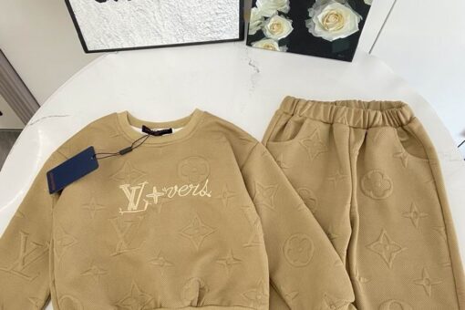 LV Kids' Monogram Tracksuit Beige
