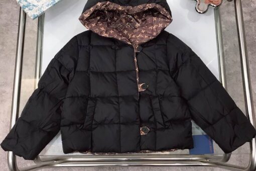 LV Monogram Mix Down Baby Jacket Black