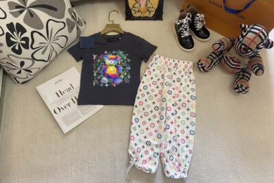LV Kids' Baby Outfit Black White