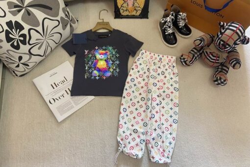 LV Kids' Baby Outfit Black White