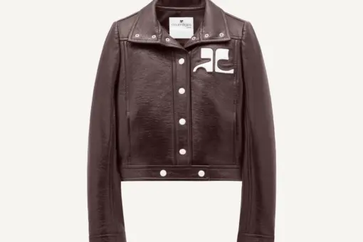 Courrèges Reedition Vinyl Jacket Chocolate