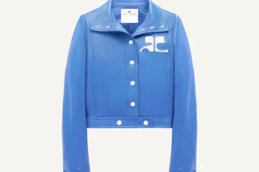Courrèges Reedition Vinyl Jacket Blue