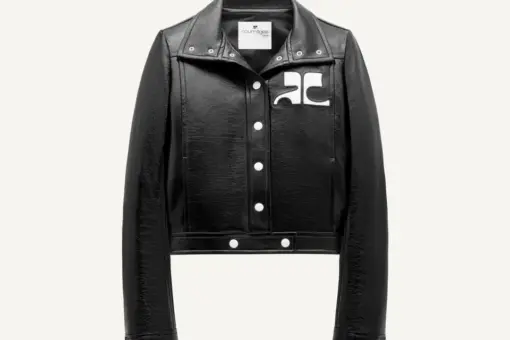 Courrèges Reedition Vinyl Jacket Black