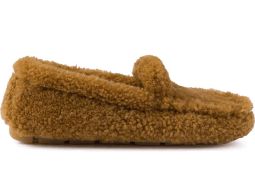 Prada Prada Shearling Loafers Brown