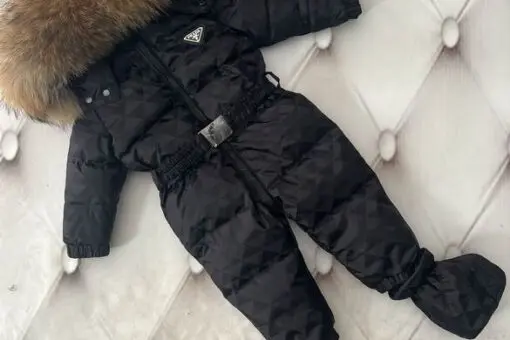 Prada Down Baby Jacket Black