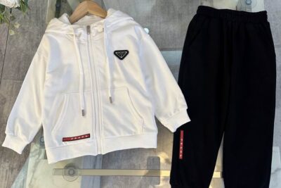Prada Kids Tracksuit Black & White