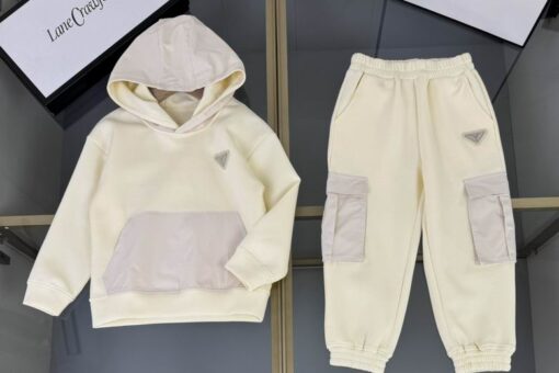 Prada Kids Tracksuit Cream White