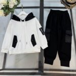 Prada Kids Tracksuit Black White