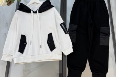 Prada Kids Tracksuit Black White