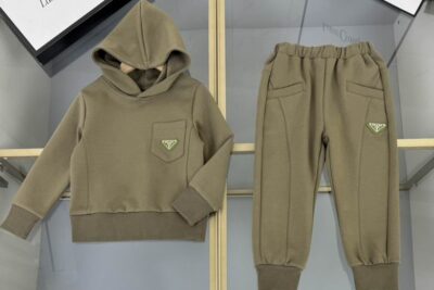 Prada Kids Tracksuit Olive Green