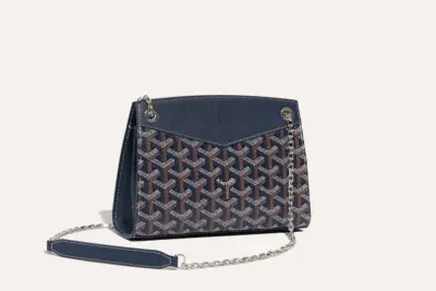 Goyard Rouette Structuré Mini Bag Navy Blue