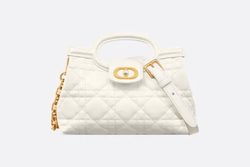 Dior Jolie Top Handle Mini Bag White