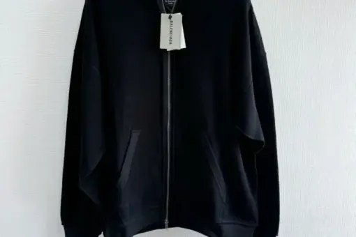 Balenciaga Zip Hoodie Black