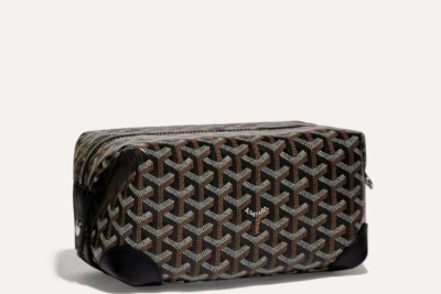 Goyard Bowling 25 Grey Toiletry Black