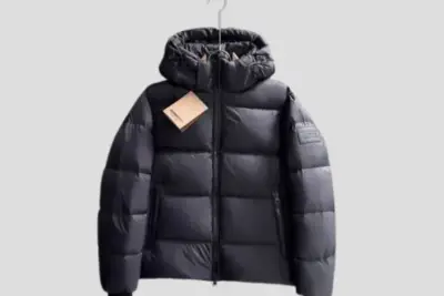 Burberry Hooded Down Jacket Black