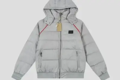 Burberry Down-Filled Puffer Jacket with Grey