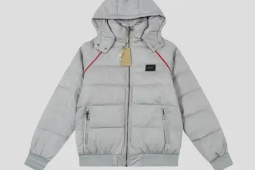 Burberry Down-Filled Puffer Jacket with Grey