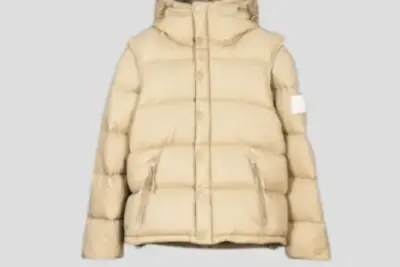 Burberry Hooded Puffer Jacket Sand Beige