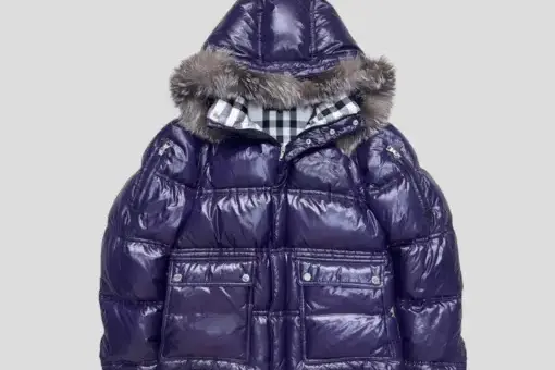 Burberry Down Jacket Purple