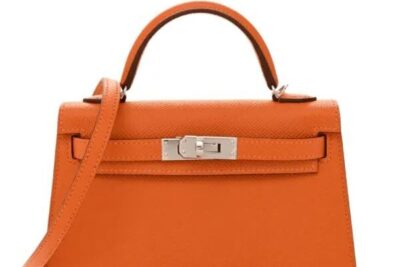 Hermès Mini Kelly 20 Sellier Handbag Orange