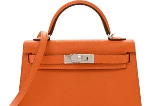 Hermès Mini Kelly 20 Sellier Handbag Orange