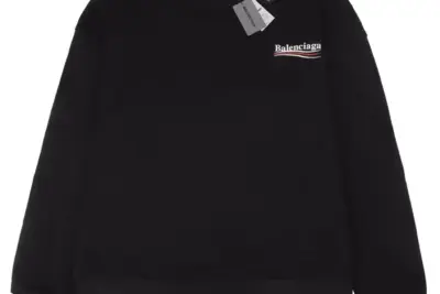 Balenciaga Small Wave Logo Sweater Black