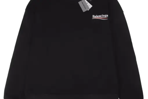 Balenciaga Small Wave Logo Sweater Black
