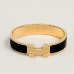 Hermes Bracelet Clic H Black/ Gold