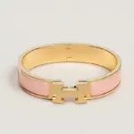 Hermes Bracelet Clic H Gold/ Pink