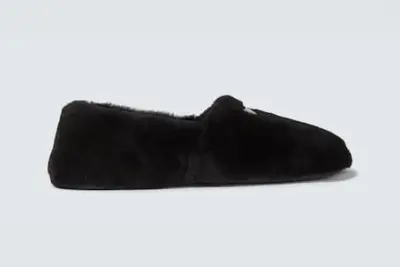 Prada Prada Shearling Loafers Black