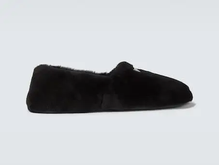 Prada Prada Shearling Loafers Black