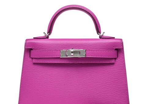 Hermès Mini Kelly 20 Sellier Handbag Magenta