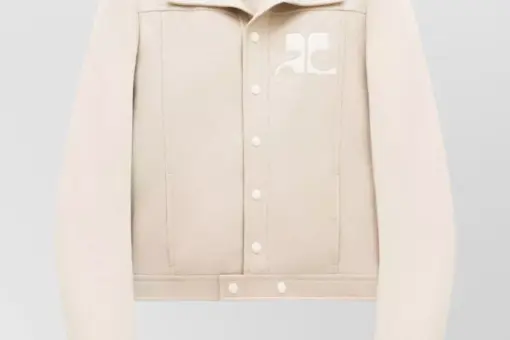 Courrèges Reedition Vinyl Jacket Beige