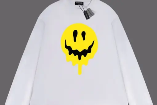 Balenciaga Yellow Emoji Sweater White