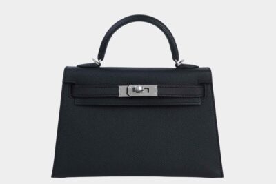 Hermès Mini Kelly 20 Sellier Handbag Black