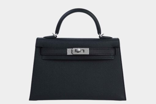 Hermès Mini Kelly 20 Sellier Handbag Black