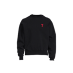 Ami Paris Ami de Coeur Crewneck Sweater Black