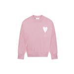 Ami Paris Ami de Coeur Crewneck Sweater Pink