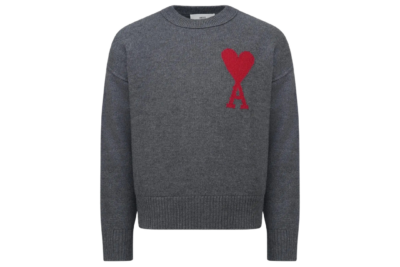 Ami Paris Ami de Coeur Crewneck Sweater Black
